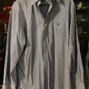 Polo by Ralph Lauren Men's Blue Checkered Shirt Sz 16.5/32-33